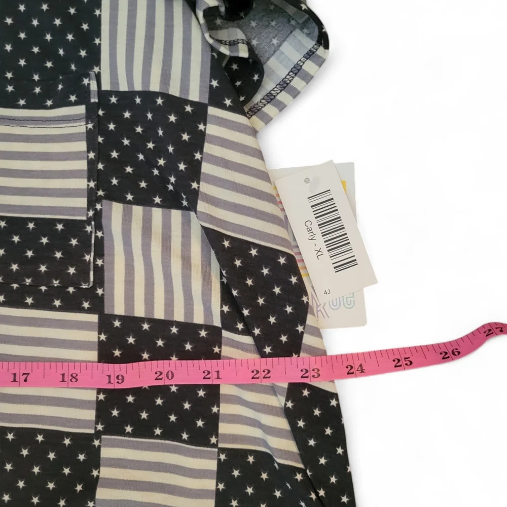 Stars and Stripes LulaRoe XL Carly - Picture 4 of 5